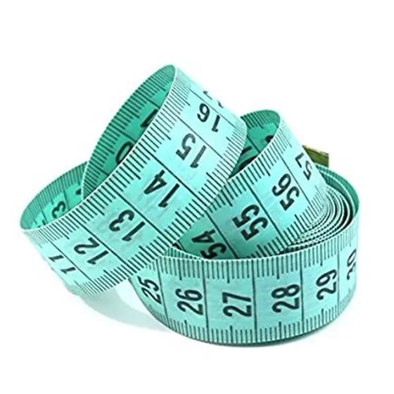 Fita de Métrica Corporal, Circunferência, Costura, com 1,5 metros, Medição Precisa e Conveniente.