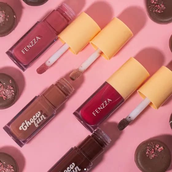 FENZZA LIP TINT CHOCO FUN GLOSS LABIAL GANACHE AU LAIT FLAN FONDUE hot sale