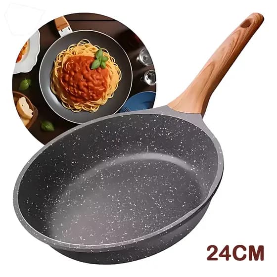 Frigideira Cerâmica Antiaderente 24/26/28cm Indução e Gás Cooktop Revestimento Durável SUPER U