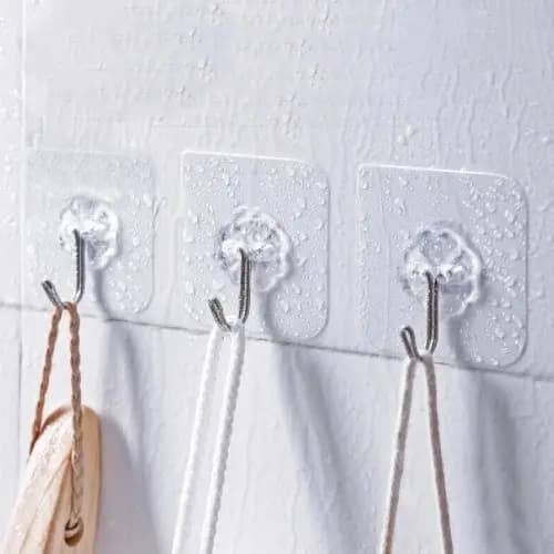 Kit 10 Gancho De Parede Forte Para Cozinha / Banheiro Multiuso Gancho Porta Não-Amarcaing