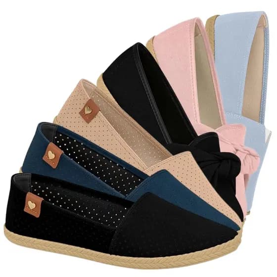 Sapatilha Alpargatas Moleca Original Feminina Slip On Nobuck Microfuros