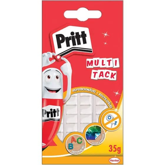 Massa Adesiva de Fixação Reutilizavel Multi Tack Pritt de 35g