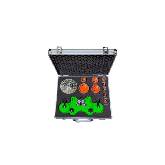 Jogo Kit 11 Pçs Broca Diamantada P/ Esmerilhadeira M14 Trinus