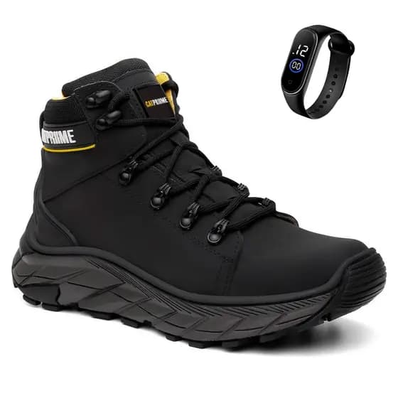 Bota Masculina CAT Adventure Militar Catpriime Original Couro Reforçado