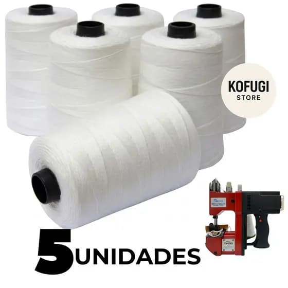 Kit C/ 10 e 5 Cones De Linha Para Máquina De Sacaria