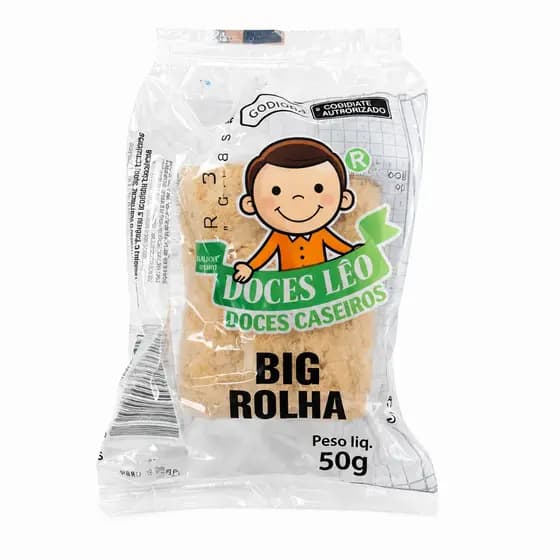 Kit Paçoca Big Rolha Doces Léo 50g Doce de Amendoim Tradicional Crocante