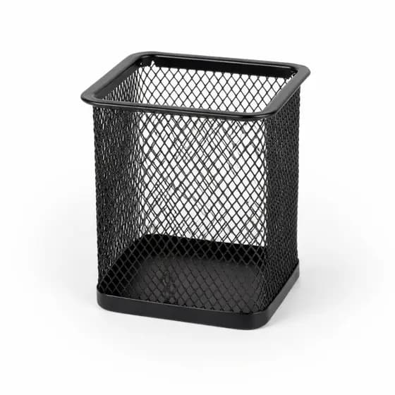 Porta Canetas Aramado Quadrado Organizador De Mesa Escritório