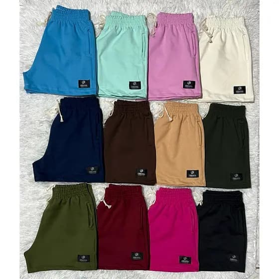 Kit 5 Shorts Moletom Confortável c/Bolso Lateral Premium shorts para o dia a dia onde levará conforto e estilo para você