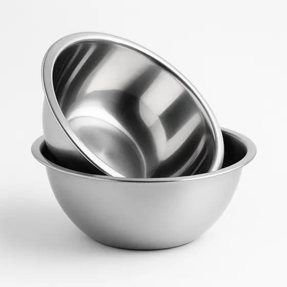 Tigelas Inox Premium 24cm – Kit com 2 para Cozinha