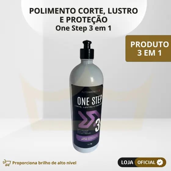 Polidor One Step 3 Em 1 Mais Brilho Autoamerica 1kg