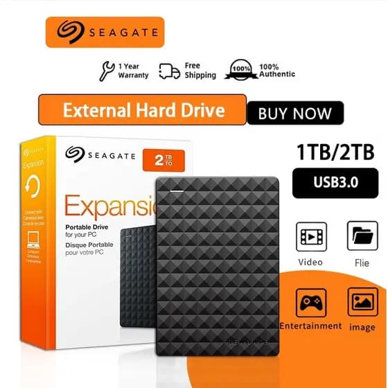 Disco Rígido Externo Seagate 1TB 2TB 4TB External Hard Drive HDD USB 3.0 Portable Hd Externo 4TB Hard Drive