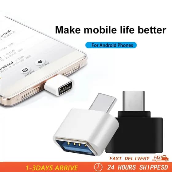 Adaptador USB Micro/Tipo C Para OTG Conversor 3.0 Converter Conector De Porta -