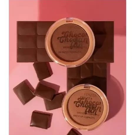 Bronzer Fenzza, Choco Fun, Contorno Compacto, Maquiagem Profissional, Pele Bronzeada, Maquiagem Versátil, Efeito Natura