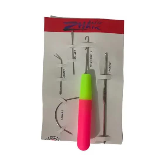 Kit Com 5 Agulhas Crochet Braid Para Trança Cabelo Dread Jumbo