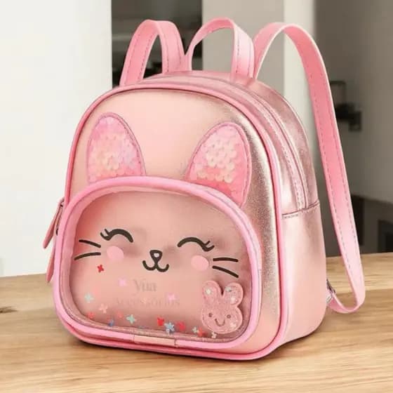 Mochila infantil escolar menina com dois compartimentos ideal para passeio , creche, caminhada