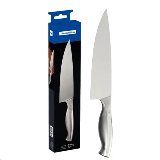 Faca Chef Profissional Com Cabo Inox 8 Sublime Tramontina