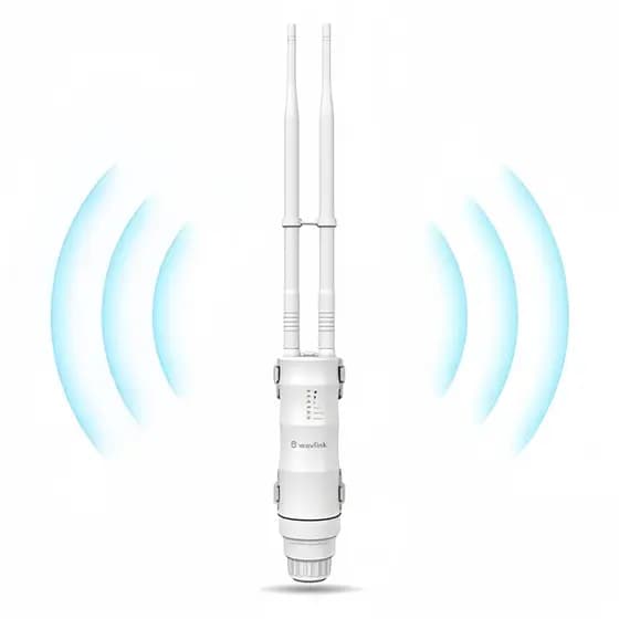 Roteador Repetidor Wifi Externo Wavlink Ac600 Poe 2.4 / 5g Longo Alcance Prova Agua Uso Externo