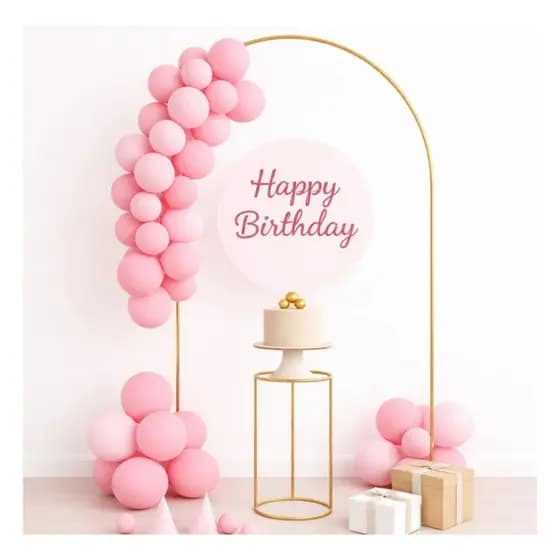 Arco Para Festa Romano Decoração Aniversário E Eventos 2x1m Dourado