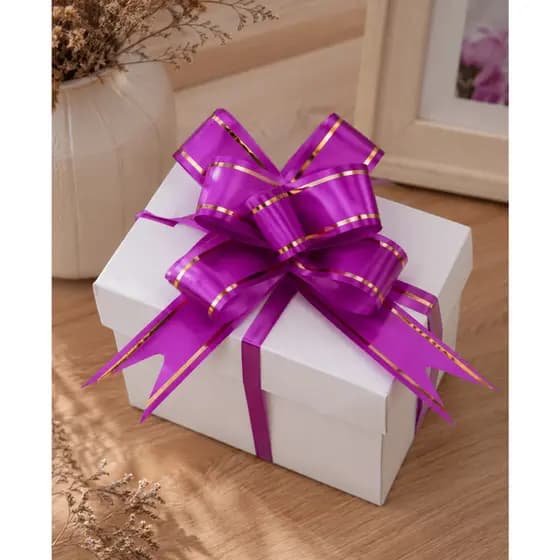 Laço Pronto Fácil Presente 10 unidades Pequeno Mágico Lembrancinha Aniversário Embalagem Caixa Cesta 12mm x 240mm