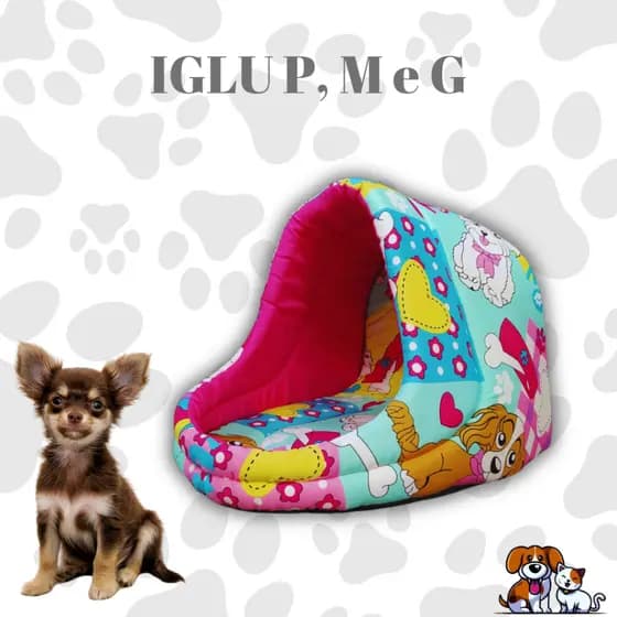 Toca Iglu Pet Cama Cachorro Gato Pequeno Médio Grande Oxford