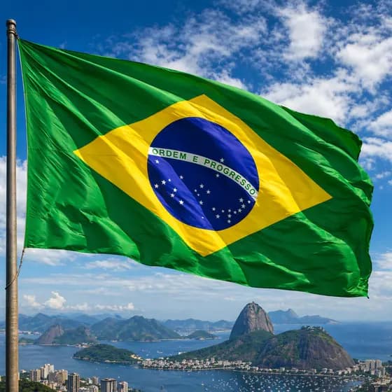 Bandeira do Brasil Grande 1,50x1m Com Ilhós Para Haste Carro Casa Copa