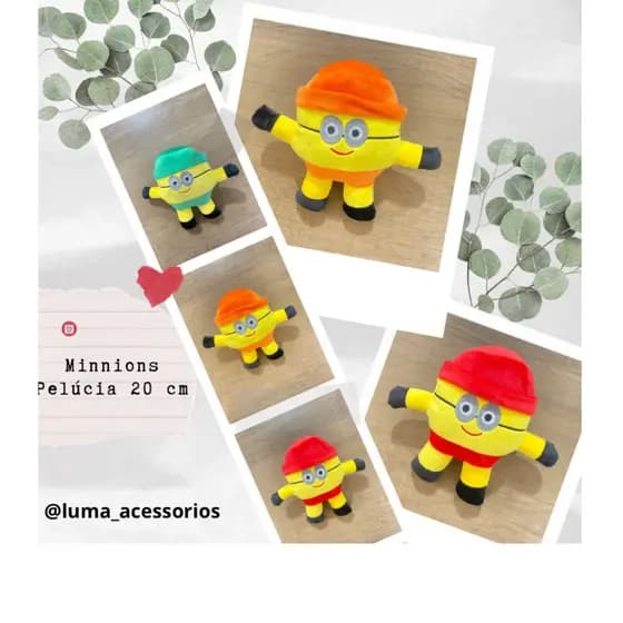 Minions 20 cm Urso a pronta entrega Envio Imediato Cores Sortidas