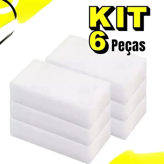 Kit Esponja Magica Alta Qualidade Melanina Tira Manchas P