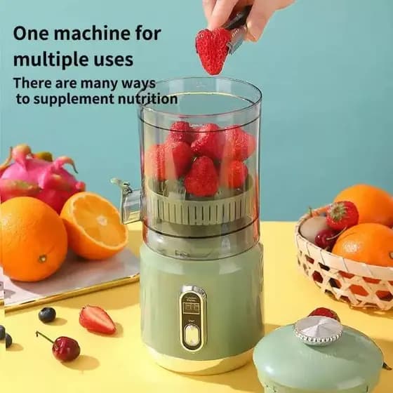 Espremedor Elétrico Laranja Limão Frutas Fazer Sucos Recarregável USB