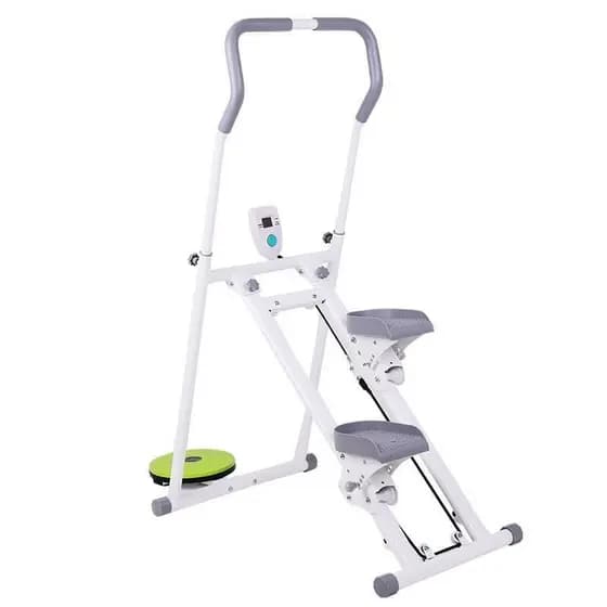 Simulador de escada multifuncional para uso doméstico, stepper dobrável, capacidade de carga de 120 kg.