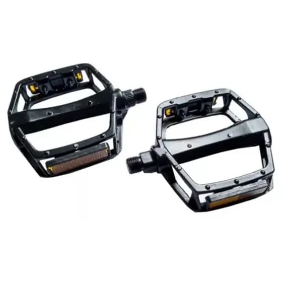 Par de Pedais Plataforma Alumínio Rosca Grossa Gts Tec 9/16