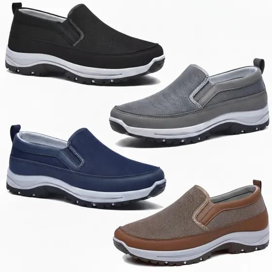 Kit 4 Pares Sapatilha Masculina Tenis Esportivo Macio e Leve Para Trilhas Caminhadas Para Dia a Dia