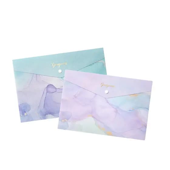 Pasta Envelope A4 com Botão Rainbow Wincy