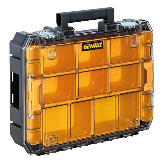 Organizador Modular TSTAK Dewalt DWST17805 Tampa Translúcida Divisórias Removíveis Original