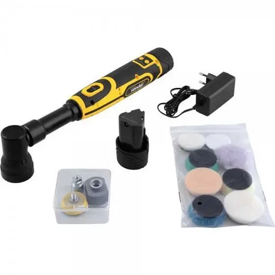 Politriz Mini Roto Orbital 12V Vonder PMV120 2 Baterias Detail Automotivo Para Polimento Automotivo