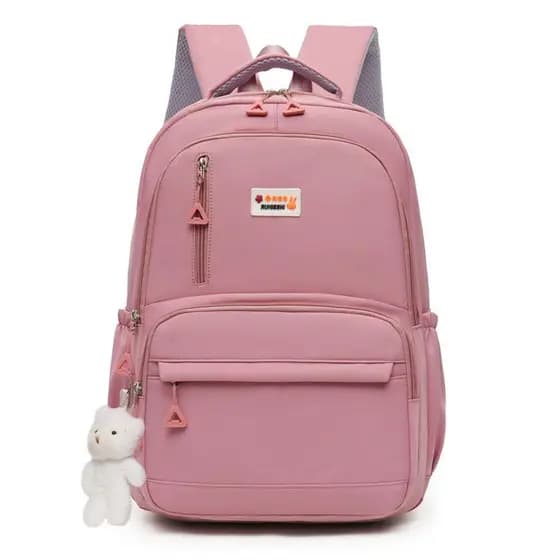 【Oferta Relâmpago da Loja】Mochila Bolsa Media casual nova e leve para estudantes do ensino médio