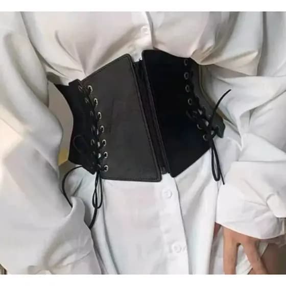 Cinto Espartilho Corset Feminino Largo Elástico Para Cintura