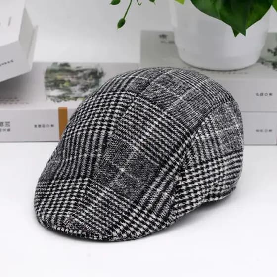 Boina Masculina Italiana Chapéu Outono Inverno Shelby Peaky