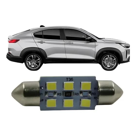 Lampada Led Torpedo Placa/teto/porta Luva Fastback 22/25