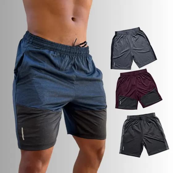 Bermuda Masculina Short Dry Fit Academia Moda Fitness Shorts de Treino e esportes
