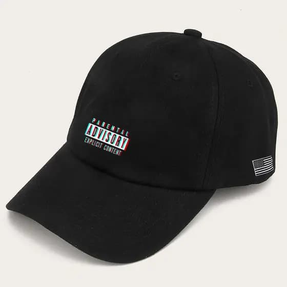 Boné masculino baseball Parental Advisory bone preto original Tribos