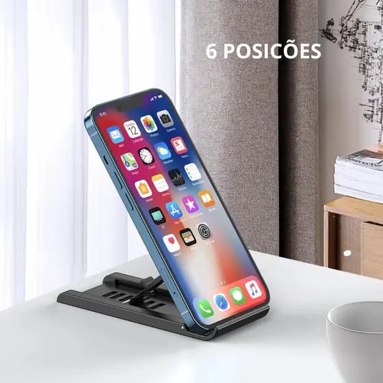 suporte para celular e tablet não fica caindo compacto ideal para todos os momentos