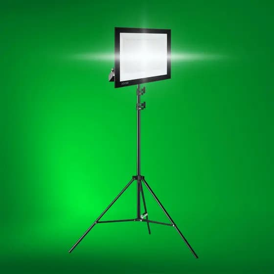 Pedestal Tripé C/ Holofote 300w Refletor Iluminação Estúdio Iluminador Recorte Preenchimento