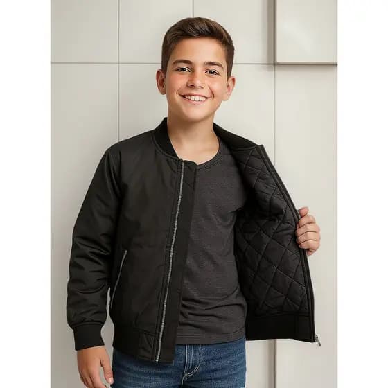 Jaqueta Puffer Dupla Face Infantil Juvenil Bobojaco Premium
