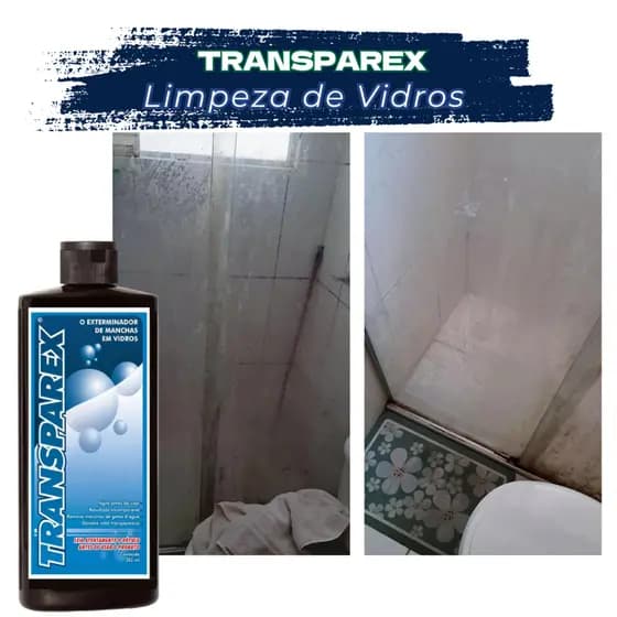 Limpa Box Calcificado Esbranquiçado Removedor Transparex 385Ml