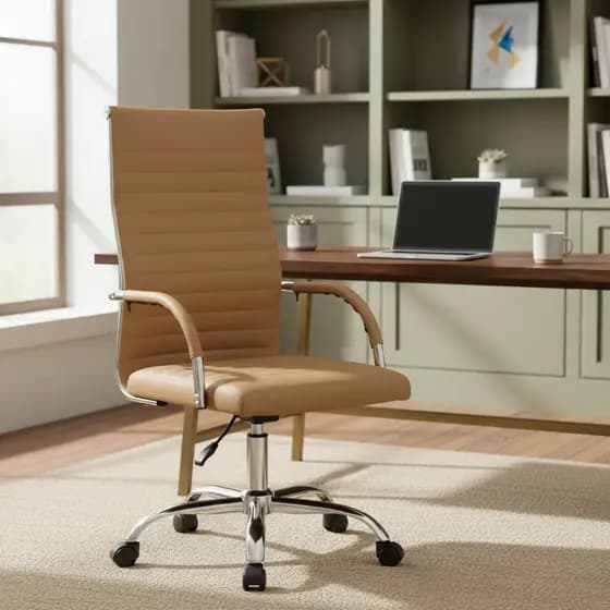 Cadeira De Escritorio Ergonomica Giratoria Alta Presidente FOHAR CLASS (MODELO ATUALIZADO)