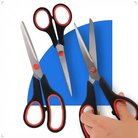 Kit 3 Tesouras Aço Inox Corte Costura Artesanato Domestico e Profissional Multiuso