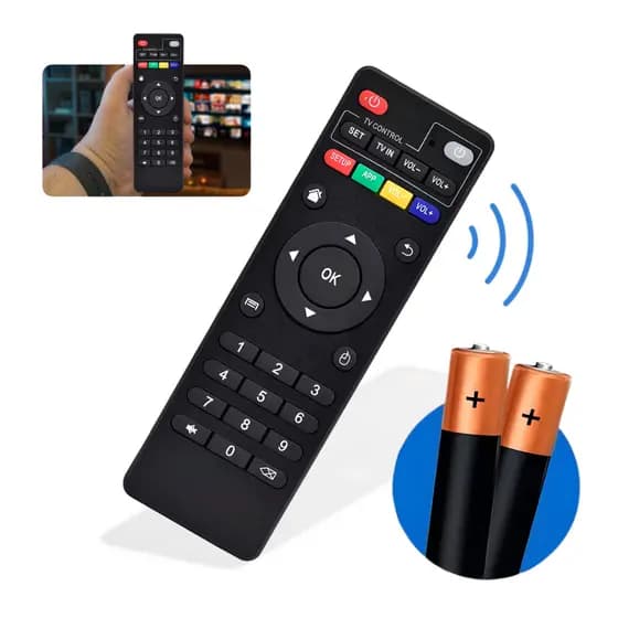 Controle Remoto Para Tv Box Smart 4K HD Aparelho Digital Universal +2 Pilhas