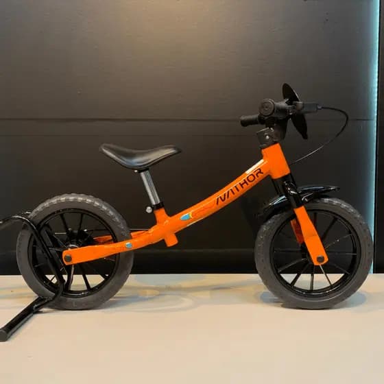 : Bicicleta de Equilíbrio Infantil Nathor Balance Bike Aro 12 Sem Pedal Menino Menina + Cestinha