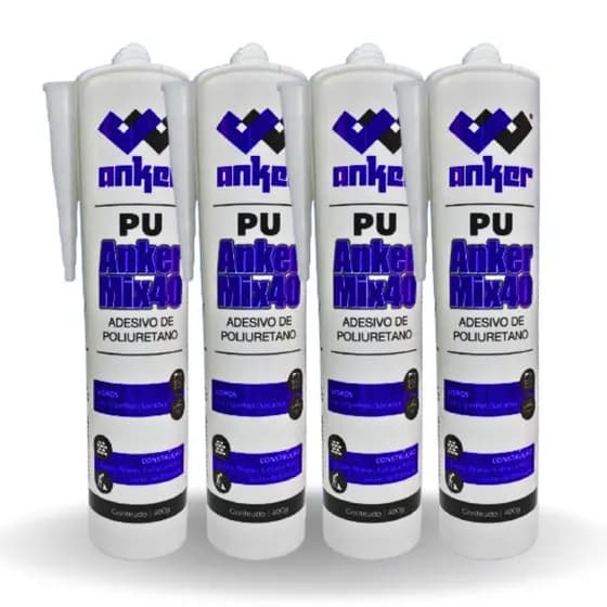 Kit 4 Silicone Adesivo Selante Pu 40