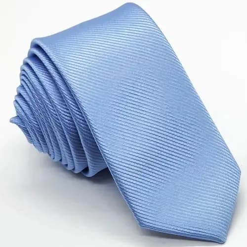 Gravata Azul Serenity Com Listras Slim